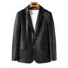 New Leather Men's Autumn and Winter Soft Leather Suit Collar Jackets for Young and Middle-aged Men Two-button Casual Leather Suit Jackets