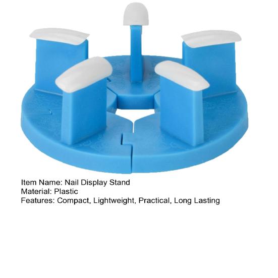 1 Set Nail Display Stand Detachable Smooth Edge Compact Size Reusable Present Nail Art Plastic Manicure Display Holders with Fake Nails Set