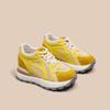 Желтые женские осенние кроссовки на толстой подошве с 9-сантиметровой скрытой танкеткой, универсальные, сетчатые, дышащие, повседневные кеды