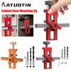 Устройство быстрой регулировки дверцы шкафа 2 в 1 Позиционирующий установочный кондуктор Монтаж дверной панели Упругое устройство Локатор для сверления