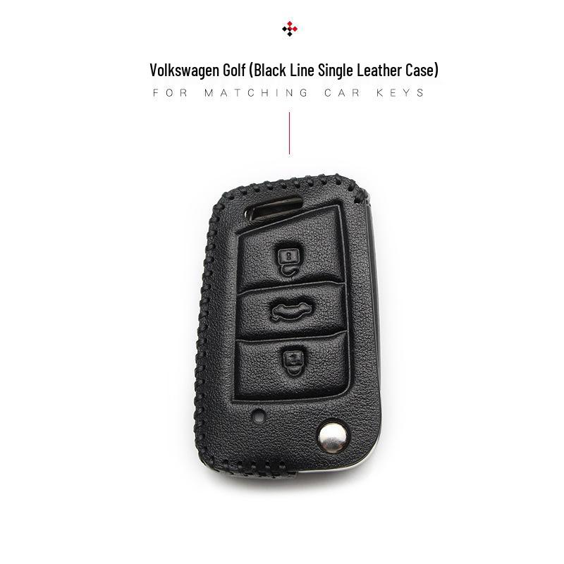 Чехол для ключа Volkswagen для New Magotan, Golf, B8, Passat, Tiguan, Lavida, Bora - Натуральная кожа
