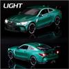 1:32 Scale M4 Coupe Alloy Sports Car Model Diecasts & Toy Vehicles Metal Toy Car Model Sound Light Simulation Collection Kids Gift