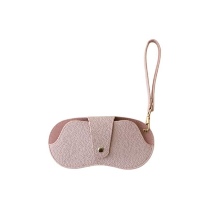 Leather Glasses Bag Portable Hangable Magnetic Eyewear Pouch Holder Soft Sunglasses Pouch Slim Fashion Glasses Case Holder