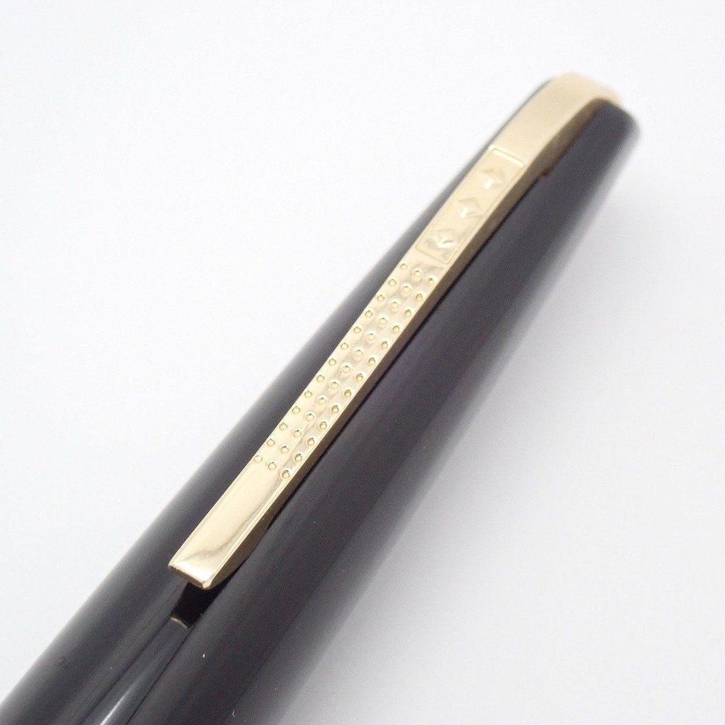 Б/у Fountain Pen PLATINUM 14K Перо Короткий Стержень Черный x Золотой [Ioki Shichiten]