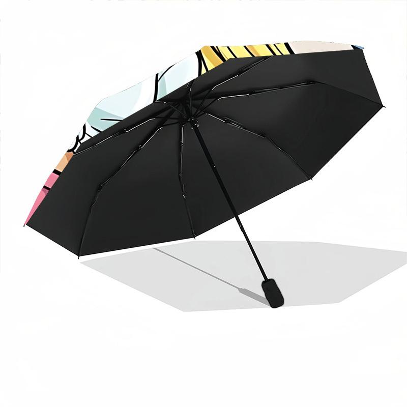 1pc Barbie Automatic Umbrella - Sturdy Iron Frame, Portable Folding Design, Suitable For Everyone In All Seasons yy251020212