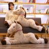 Новая реалистичная плюшевая лошадь, мягкая игрушка-животное, фермерский амбар, 56 см, 90 см, 120 см, компаньон для сна детей, обнимающийся подарок для детей