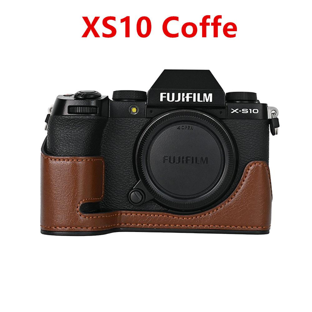 PU Leather Camera Half Case for Fujifilm Fuji XT50 XT30 XT30II XT20 XT10 XT5 XS10 XS20 XH2 XH2S X100V Battery Opening Cover