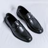 Мужская повседневная кожаная обувь Классические элегантные мужские мокасины Мокасины Дышащие туфли на плоской подошве Универсальные деловые мужские туфли для вождения