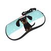 Cute Dachshund Christmas Glasses Case Unisex Lightweight Box Sausage Doxie Dog Lover Glasses Box Sunglasses Box