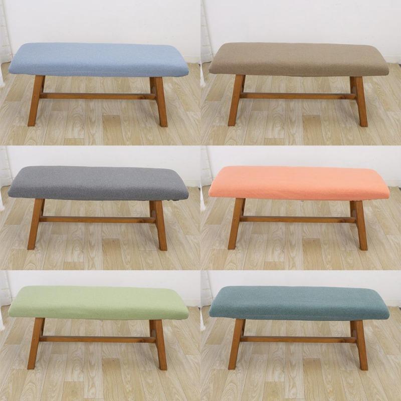 Чехол для табурета для ног, однотонный чехол для табурета, чехол для длинной скамьи, чехол для скамьи для фортепиано, чехол для стула, универсальный эластичный многоцветный чехол для сиденья