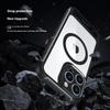 For iPhone 16 Pro Max Magnetic Case TPU + PC Kickstand Phone Back Cover