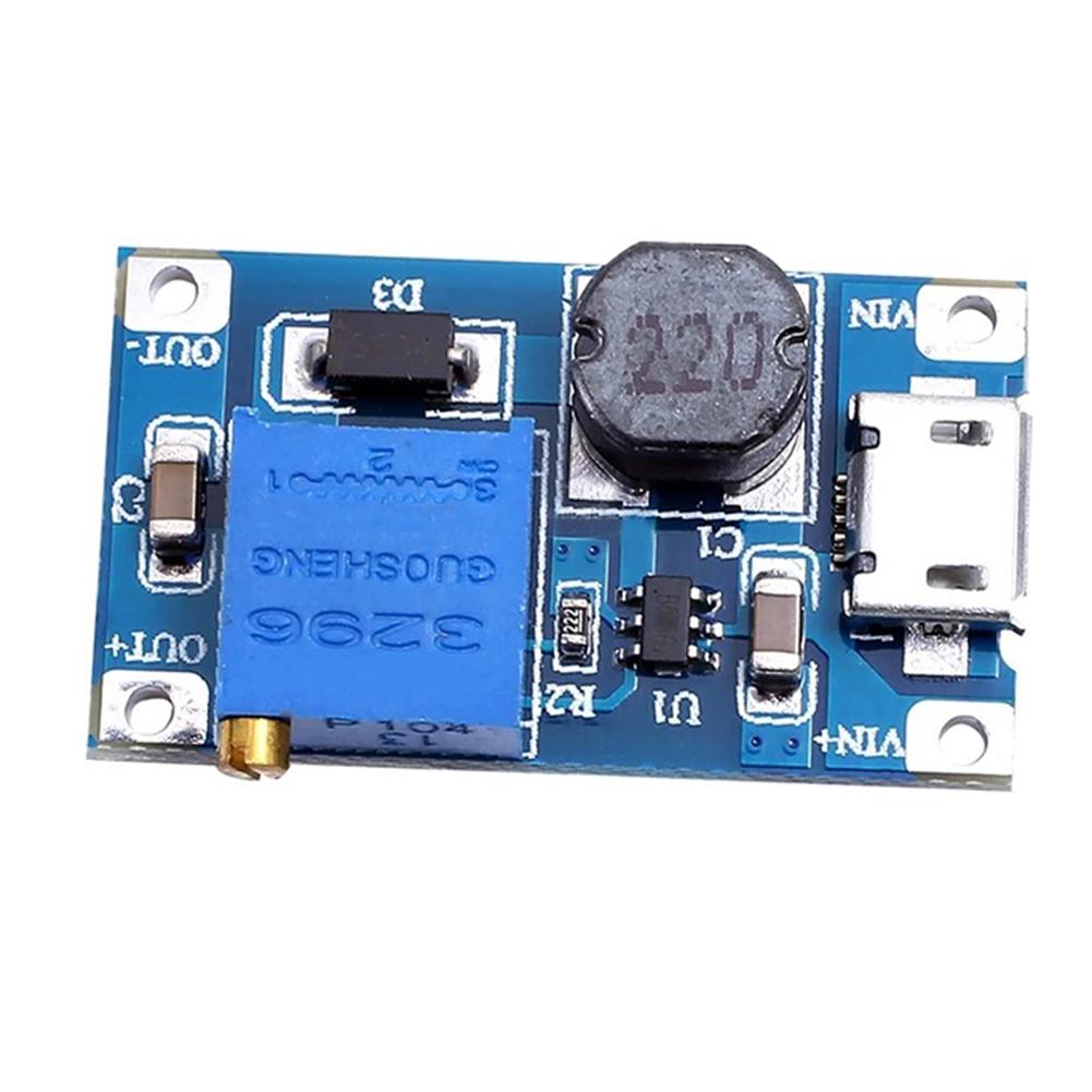 Boost Regulator 2A 2/24V Boost To 5/9/12/28V Power Supply Module Adjustable DC-DC Step Up Converter Booster MAX Output 28V 2A