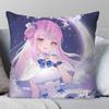 Misono Mika Anime Bblue Archive Pillow Case Fashion Square Pillowcase Bedroom Sofa Room Ins Decoration Leisure