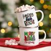 Merry Christmas Enamel Mug  Christmas Eve Hot Chocolate Mug Cute Xmas Tree Cup Xmas Eve Box Filler Holiday Gift for Friends