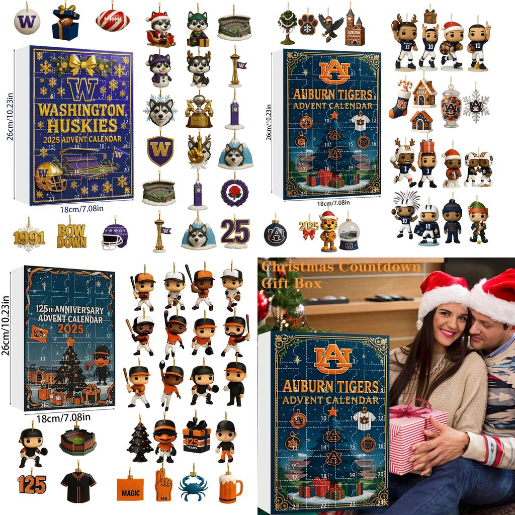 Арсенал Ливерпуль Футбол Акриловый Рождественский Блайнд Бокс Украшение на Елку с Мультяшными Персонажами для Праздничного Декора