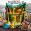 Custom Text Flannel Throw Blanket, Lightweight Cozy Bed Sofa BlanketStardew Valley