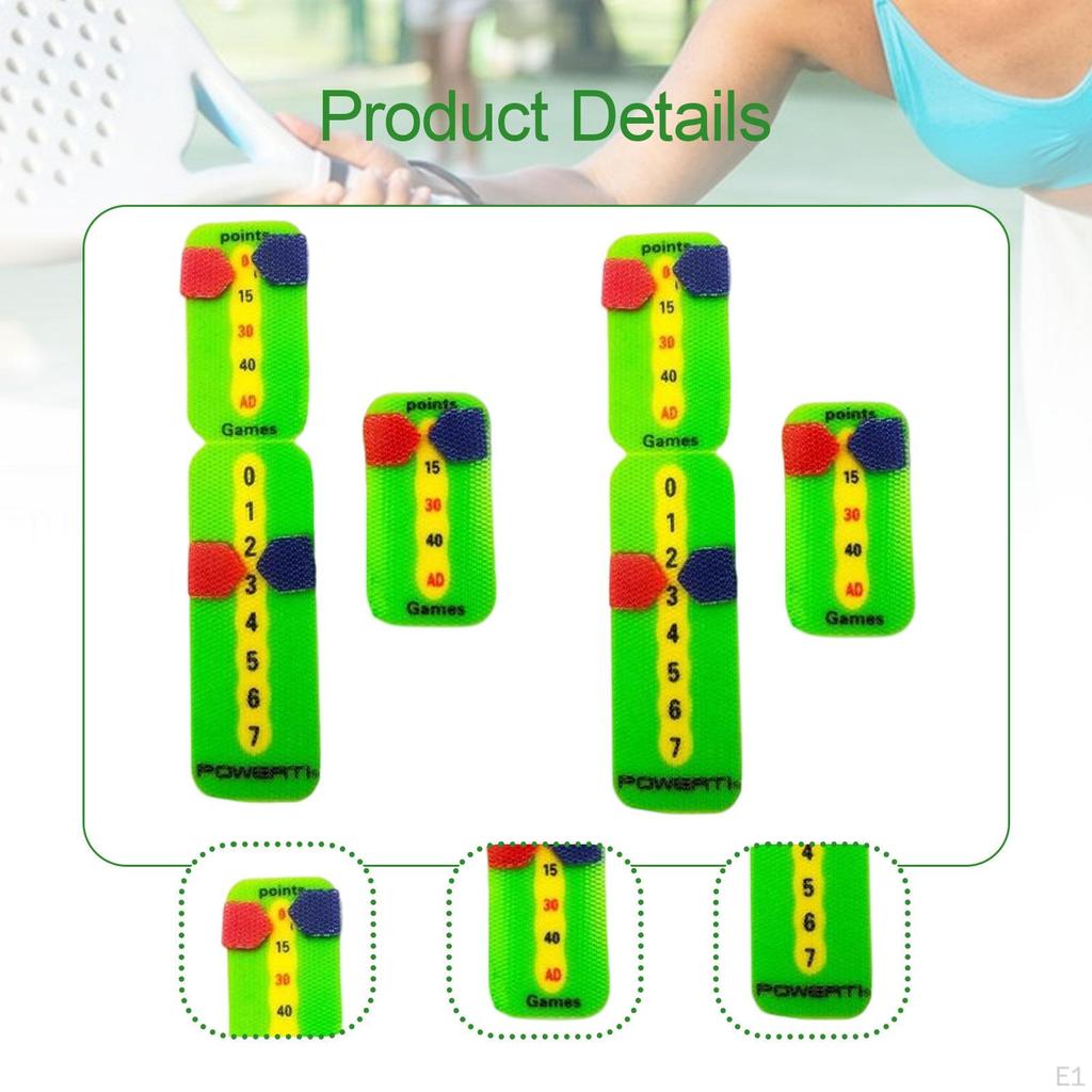 4 предмета теннисных ракеток для ведения счета Мини-счетчики для ведения счета Практичные наборы для игр с очками