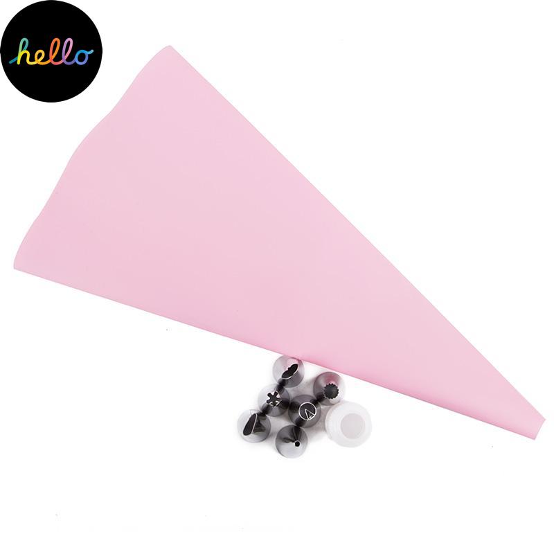 8 шт./компл., силиконовая глазурь, крем, кондитерский мешок + набор насадок из нержавеющей стали, сделай сам, украшение торта