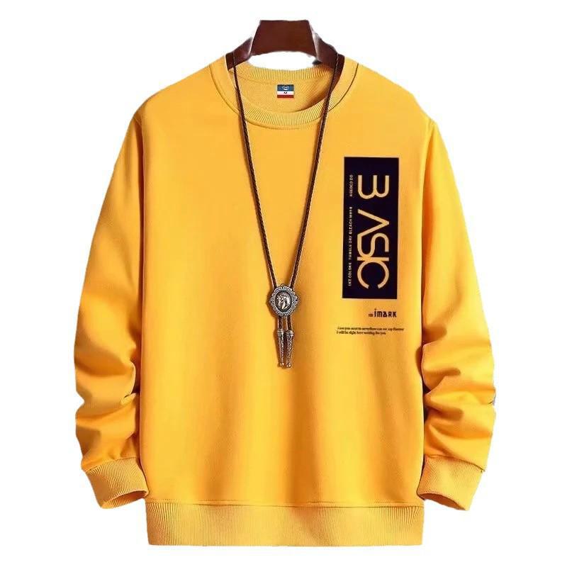 2024 Молодежный трендовый белый бархатный свитшот с круглым вырезом - Теплый осенне-зимний топ