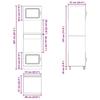 Kalmar Oven Cabinets 2 pcs Concrete Grey Particleboard