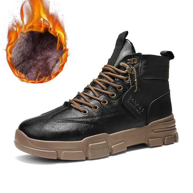 Роскошные мужские военные ботинки из микрофибры, мужские армейские ботинки на шнуровке, рабочая обувь с рантовой строчкой, уличные мужские зимние ботильоны, повседневные