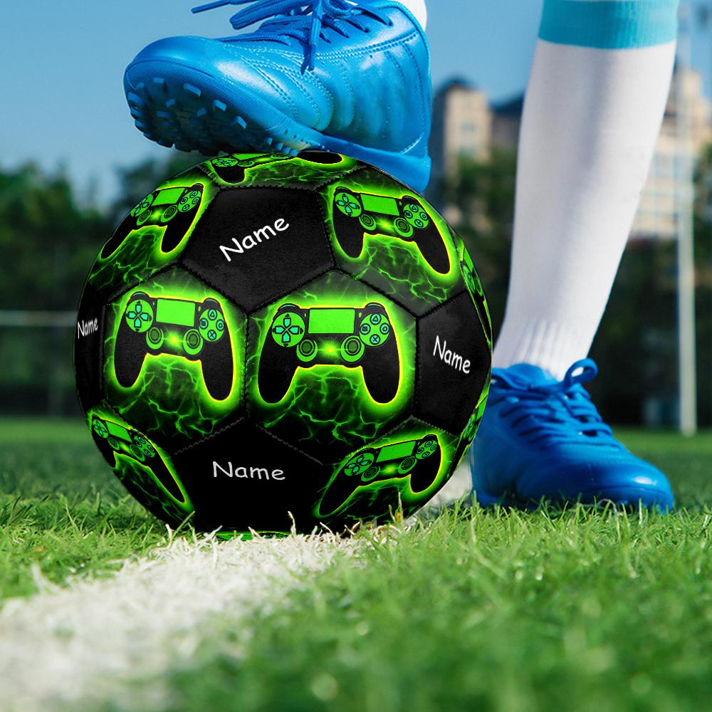 Custom Name Game Controller Theme Size 5 Soccer Ball, Suitable for Both Indoor and Outdoor Matches, a Gift Suitable for Everyone.