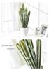 Artificial Cactus Bonsai for Home and Living Room Décor – Potted Tropical Desert Plant