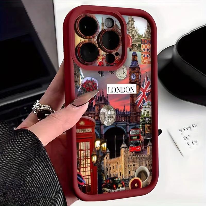 Famous London Architecture Phone Case For Iphone 17 Air 16 15plus 14 13 12 11 Pro Max Soft Protective Cover Lightweight Shell