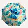 Зонт-трость Stitch, Автоматически открывающийся и закрывающийся, Компактный дорожный зонт, Легкий и портативный, Подходит для пляжа, поездок на работу Bu