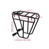 Steel Mountain Bike Cargo Rack Stability Front Pannier Rack 25KG Capacity Bicycle Parking Rack