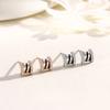 Small Waist Stud Earrings Female Korean Version Versatile Diamond Earrings Simple Style Small Ear Jewelry