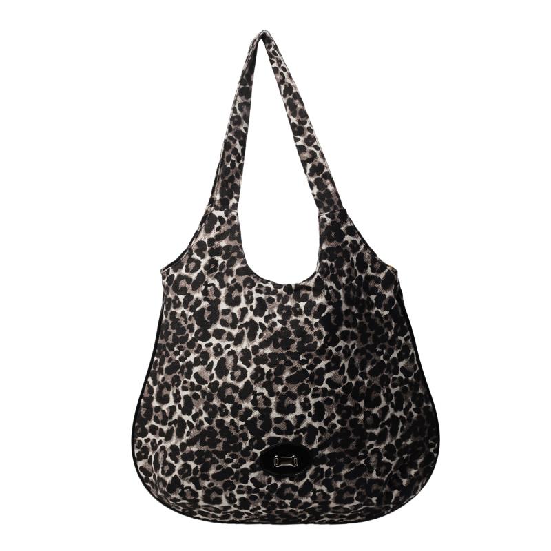 Сумка через плечо Сумка через плечо Сумка с леопардовым принтом Женская сумка для покупок большой вместимости