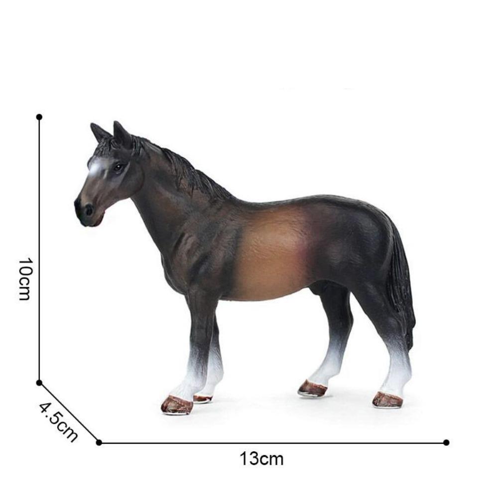PVC Figurines Horse Animal Model Wild Steed Wild Life Horse Model Early Educational