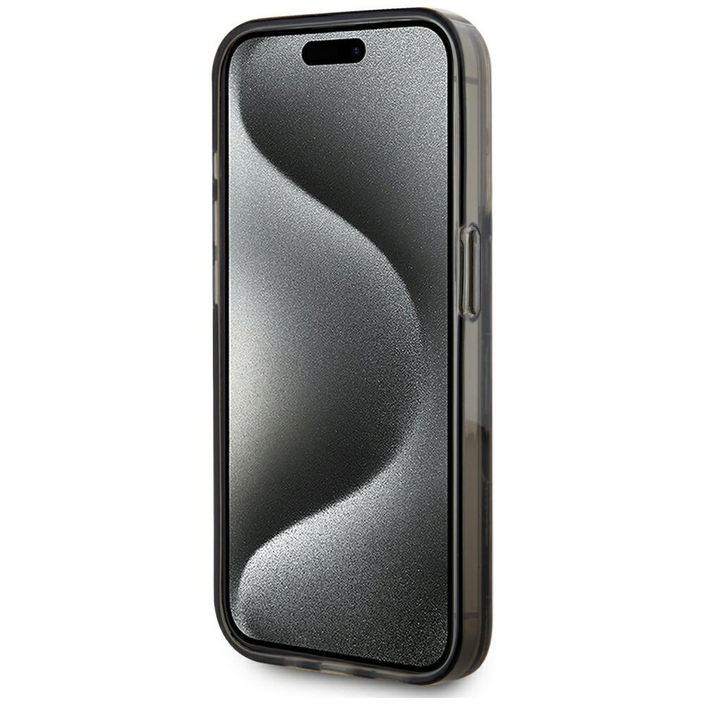 Etui do iPhone 15 Pro Karl Lagerfeld Liquide Glitter Czarny