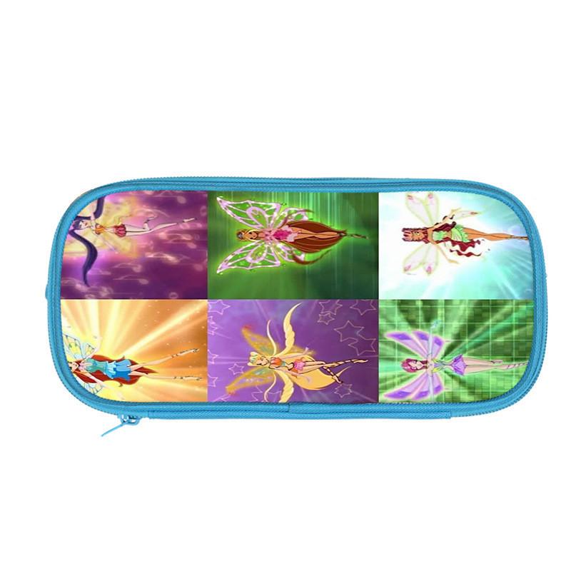 Winx Club Magic Reprint Polyester Pencil Box With Multiple Compartments For School