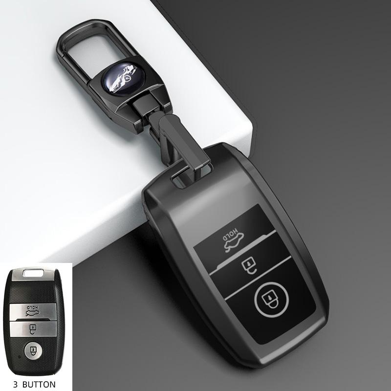 Чехол-брелок из ТПУ с 3/4 кнопками для Kia Rio Rio5 Sportage Ceed Cerato K3 Kx3 K4 K5 Sorento Optima Picanto, Чехол для умного ключа автомобиля