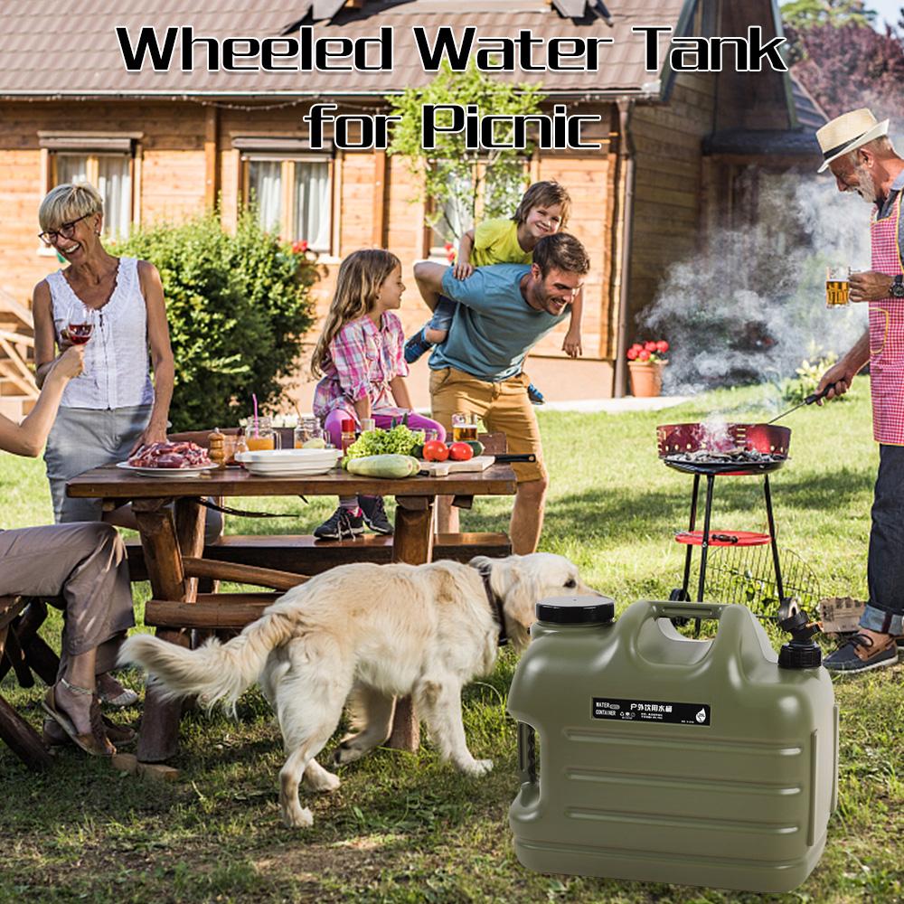 25л контейнеры для воды для кемпинга портативный аварийный резервуар для воды из полиэтилена с краном для кемпинга и пешего туризма