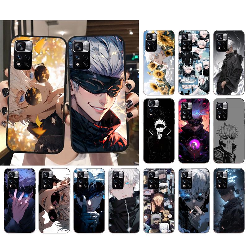 Чехол для телефона Jujutsu Kaisen Сатору Годжо для Xiaomi Redmi note 13 12 Pro 11S 11 10 Pro 10S 12S Redmi 10 9C 13C