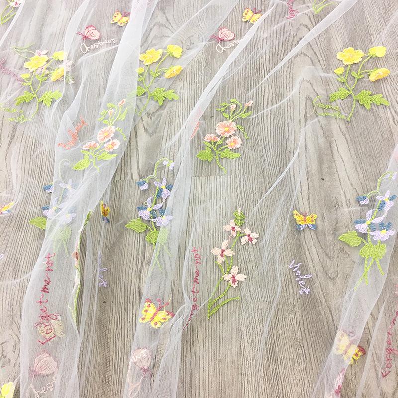 Европейское вышитое многоцветное цветочное тюлевое свадебное платье