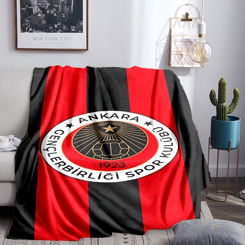 Genkelbigli Club Sports Blanket Flannel Throw for Sofa, Indoor, Camping, Living Room, Office, Chair, And Bed Soft Birthday Gift