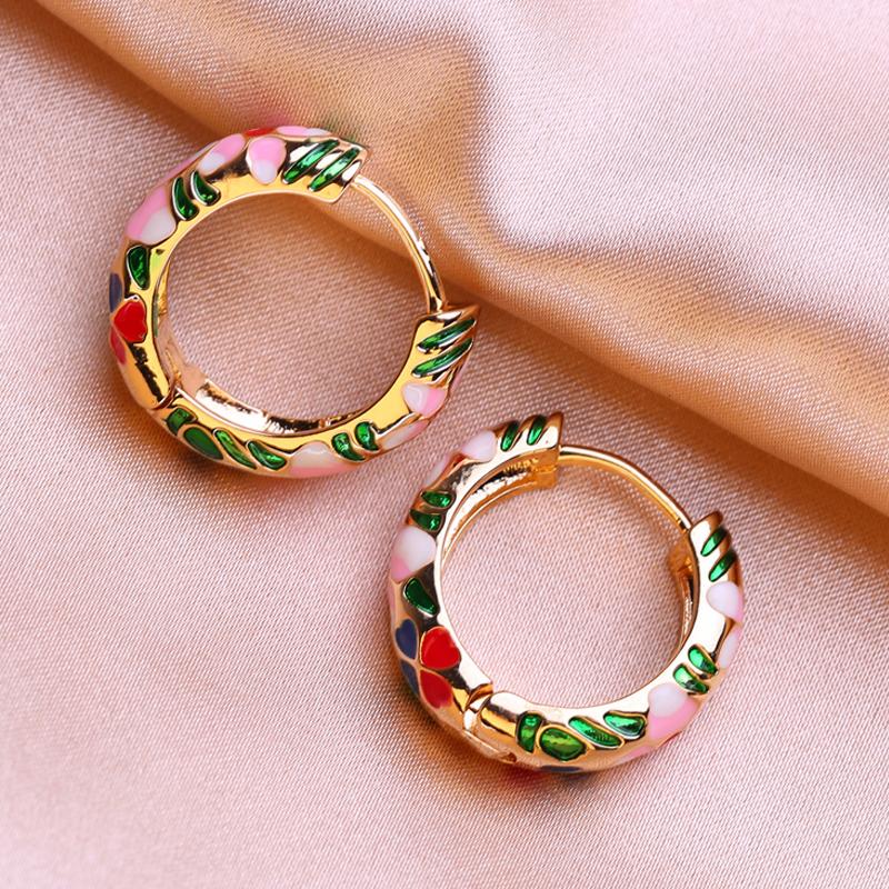 KNIKOO Круглые серьги-клипсы для женщин, модные цветочные серьги, ювелирные изделия для подарков на свадьбу