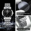 OPK Brand Men's Steel Strap Watch Simple and Fashionable Quartz Waterproof 6019