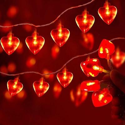 Светодиодная гирлянда в виде сердечек и роз: Романтическое украшение на День святого Валентина