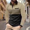 Spring Autumn Polo Shirts Fashion Pocket Men's Sports Long Sleeve Polo Shirt