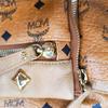 [Pre-Owned] Monogram Print Gold And Silver Studded Coated Canvas Backpack - Very Good #142CMCS