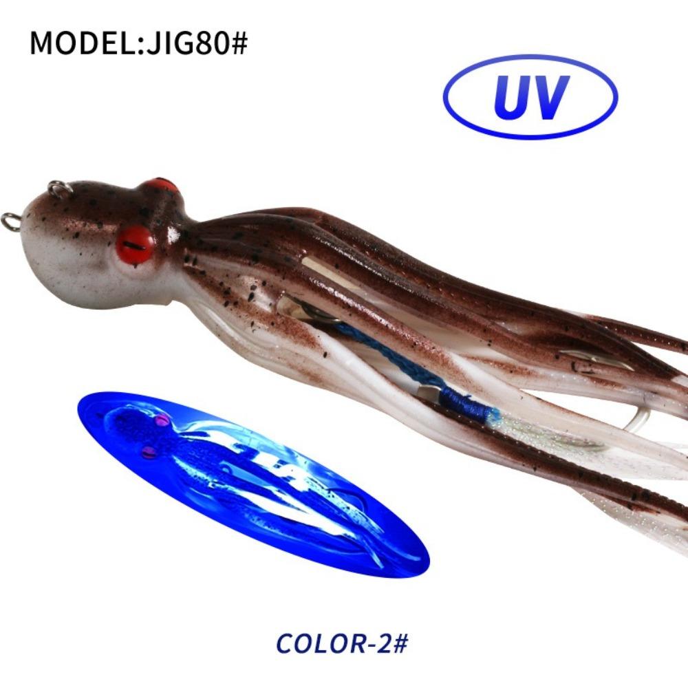 Rubber Saltwater Octopus Bait 150g 200g Squid Skirt Lure 2025 Fishing Tackle