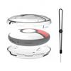 Transparent PC Protective Case For Pokemon GO Plus + 2023, Crystal Hard Case for Poke Ball Go Plus with Lanyard, Pokemon GO Plus + Game Accessories