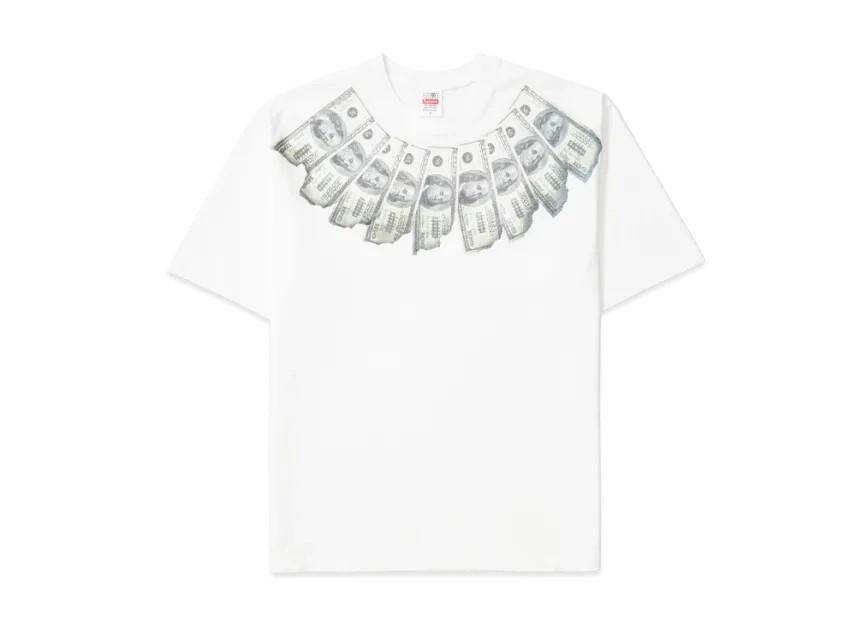 Supreme X MM6 Maison Margiela Топ с коротким рукавом "Money" "Белый"