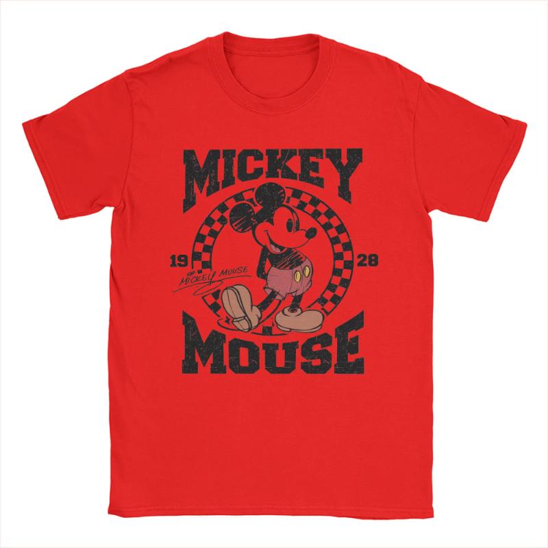 Unisex TShirts Mouse Women 1928 Cotton Tee Shirt Short Sleeve Valentines Day T Shirts Merchandise Printed