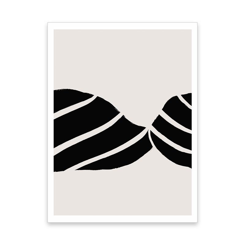 Бохо Абстрактные Линии Ботанические Листья Простота Постеры Холст Живопись Настенное Искусство Принт Картины Гостиная Интерьер Домашний Декор